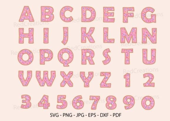 Alphabet Donut Svg, Number Donut, Font: A Versatile Design Tool for Creators