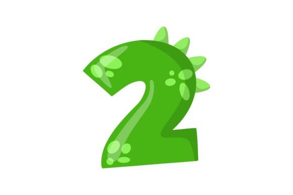 Alphabet Number Two in Dinosaur Font Vec: A Fun and Educational Tool for Young Learners