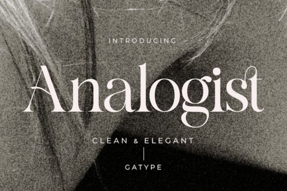 Analogist: A Modern Serif Font for Creative Expression