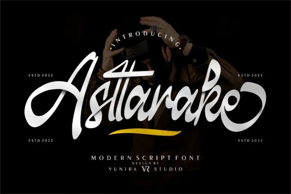 Asttarake: A Modern Script Font with Calligraphy Style