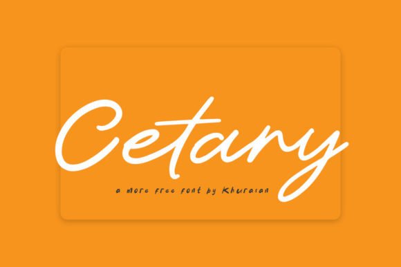 Cetary: A Modern Script Font for Creative Designs
