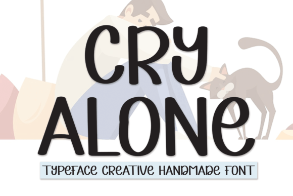 Cry Alone: A Handwritten Font for Creative Expression