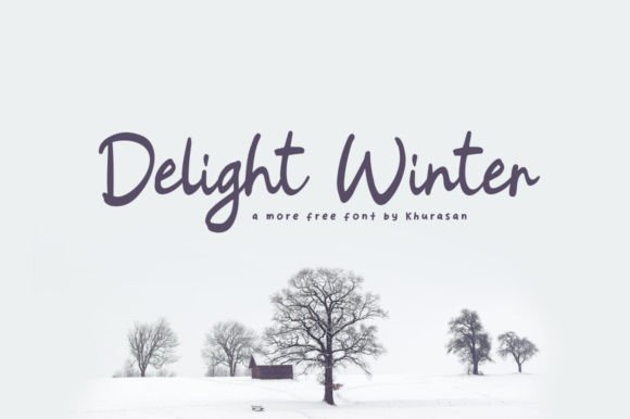 Delight Winter: A Modern Calligraphy Script Font for Creative Expression