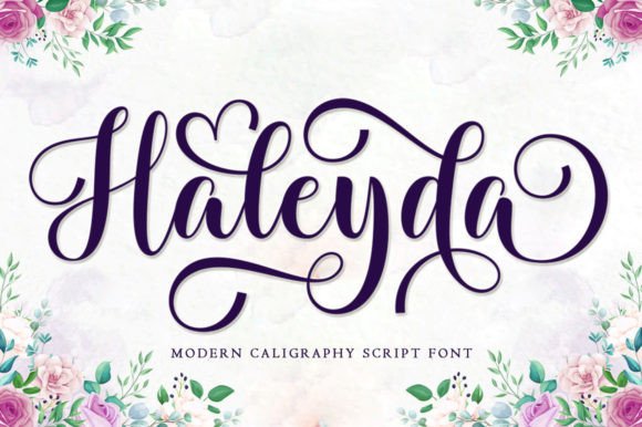 Haleyda: A Flowing Handwritten Font for Elegant Design