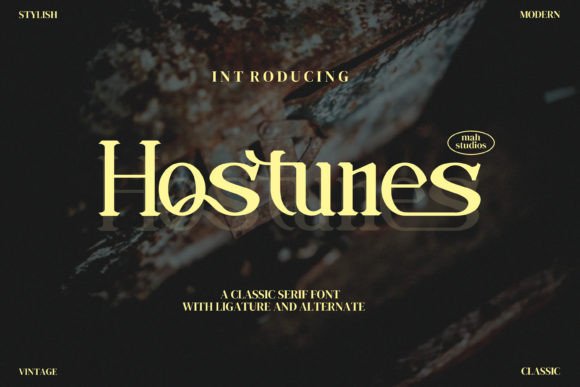 Hostunes: A Modern Serif for Every Creative Project