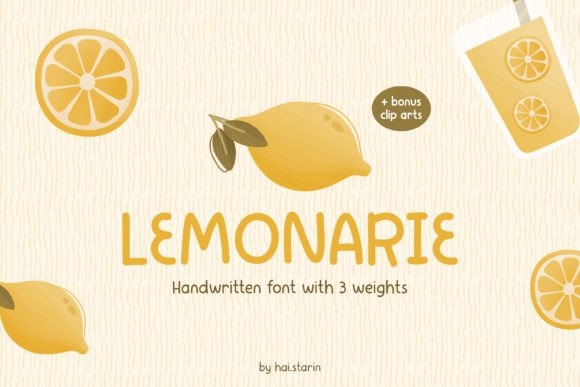 Lemonarie: A Handwritten Font for Creative Expression