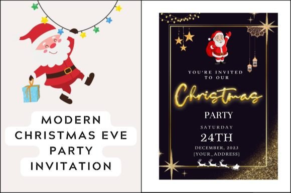 Printable Christmas Eve Party Invitation