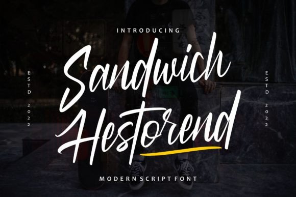 Sandwich Hestorend: A Modern Script Font for Elegant Design