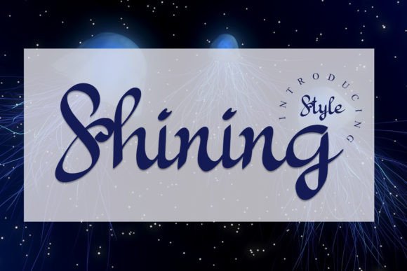 Shining: A Unique and Elegant Handwritten Font