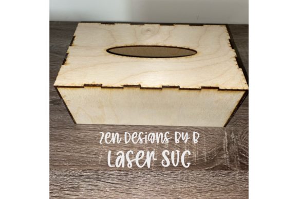 Tissue Box Holder Laser SVG