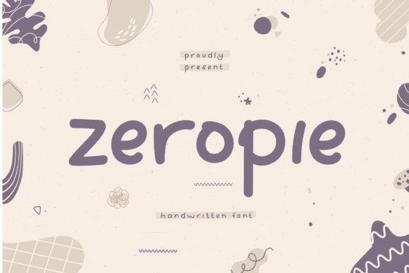 Zeropie: A Handwritten Font That Brings Personality to Every Design